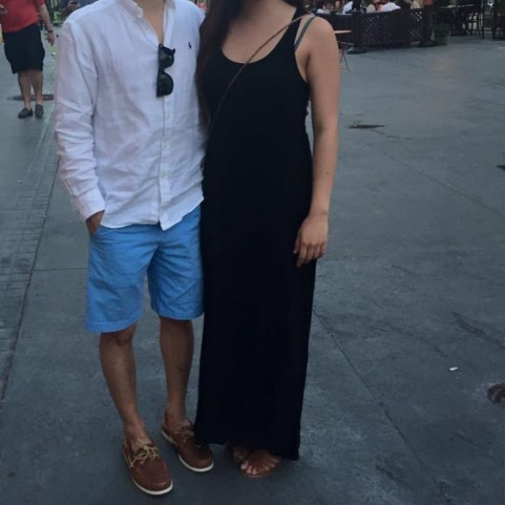Black maxi dress